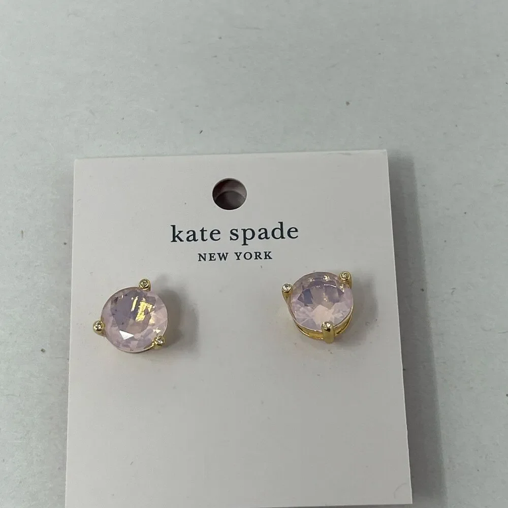 Kate Spade New York Rise And Shine Stud Earrings Pink Opal New